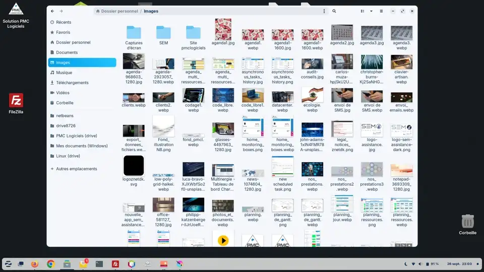 Zorin OS - Explorateur de fichiers