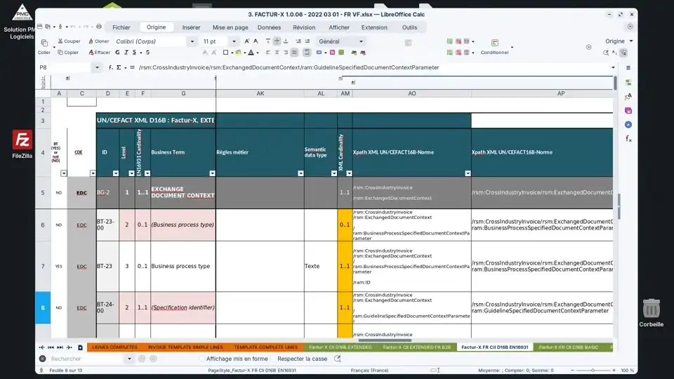 Zorin OS - feuille de calcul LibreOffice